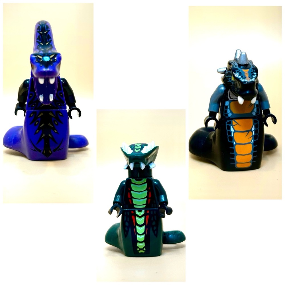 LEGO Ninjago Acidicus, Pythor and Skalidor Minifigures Rise of the Snakes Bundle